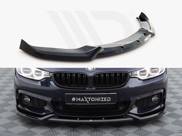 BMW 4 Coupe / Gran Coupe / Cabrio M-Pack F32 / F36 / F33 Front Splitter V.5 - Maxton Design