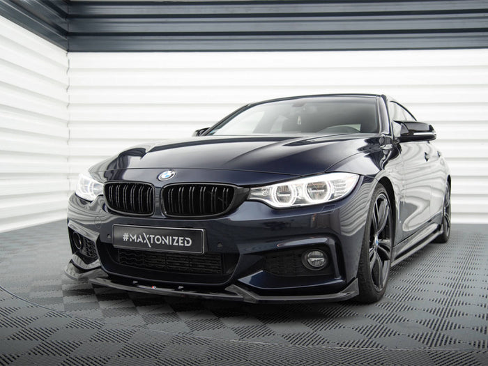 BMW 4 Coupe / Gran Coupe / Cabrio M-Pack F32 / F36 / F33 Front Splitter V.5 - Maxton Design