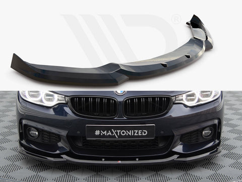 BMW 4 Coupe / Gran Coupe / Cabrio M-Pack F32 / F36 / F33 Front Splitter V.6 - Maxton Design