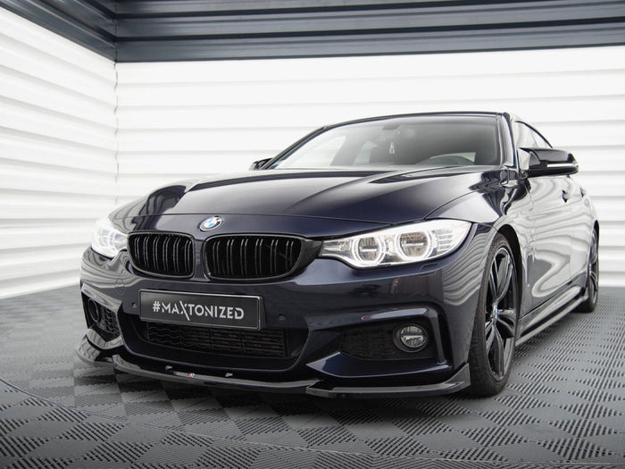 BMW 4 Coupe / Gran Coupe / Cabrio M-Pack F32 / F36 / F33 Front Splitter V.6 - Maxton Design
