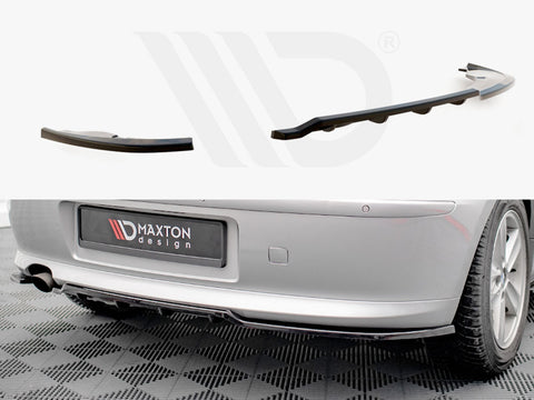 BMW 1 E81 Facelift Central Rear Splitter (Vertical Bars) - Maxton Design