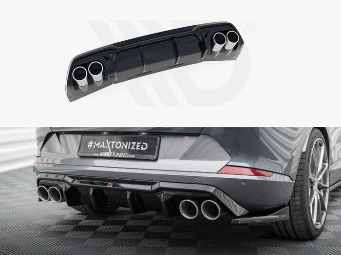 Maxton Design - Rear Valance V.3 + Exhaust Ends Imitation Cupra Formentor Mk1