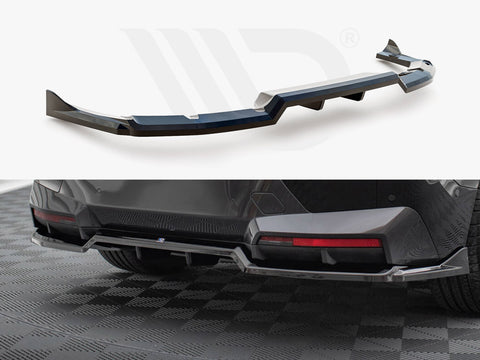BMW iX M-Pack i20 Central Rear Splitter (Vertical Bars) - Maxton Design