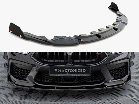 Maxton Design - Front Splitter V.1 + Flaps BMW M8 Gran Coupe F93 / Coupe F92