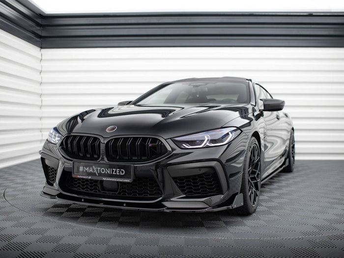 Maxton Design - Front Splitter V.1 + Flaps BMW M8 Gran Coupe F93 / Coupe F92