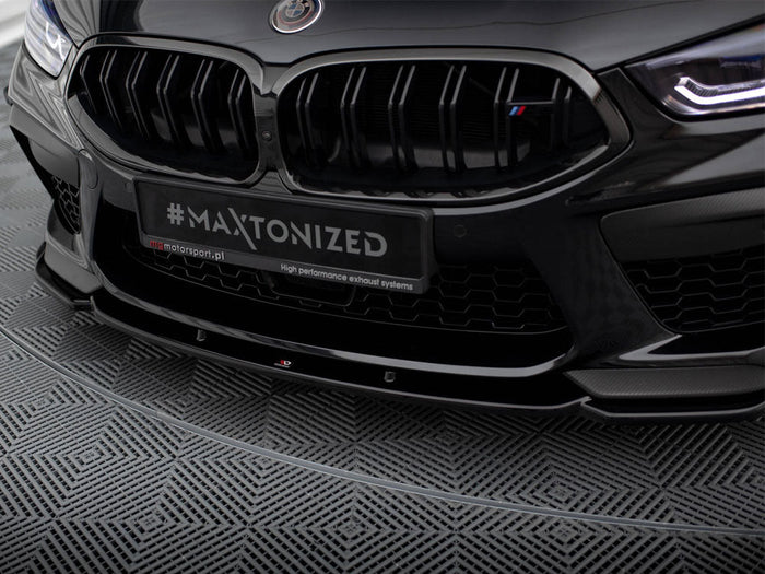 Maxton Design - Front Splitter V.1 + Flaps BMW M8 Gran Coupe F93 / Coupe F92