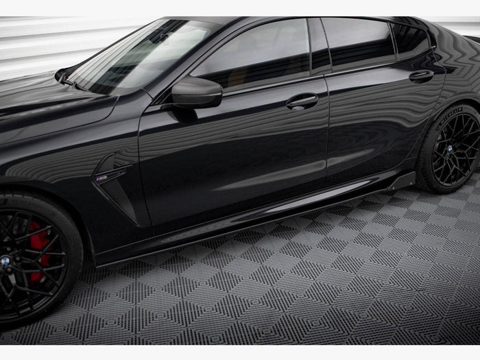 Maxton Design - Side Skirts Diffusers V.1 + Flaps BMW M8 Gran Coupe F93 / 8 Gran Coupe M-Pack G16
