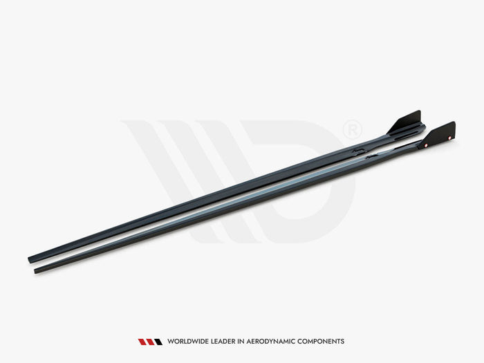 Maxton Design - Side Skirts Diffusers V.1 + Flaps BMW M8 Gran Coupe F93 / 8 Gran Coupe M-Pack G16