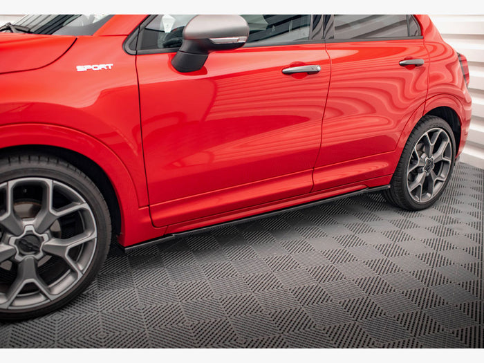 Fiat 500X Sport Mk1 Facelift Side Skirts Diffusers - Maxton Design