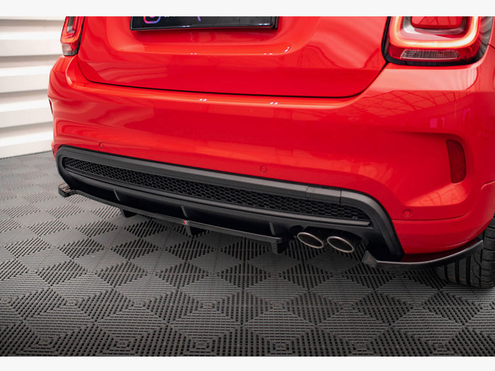 Fiat 500X Sport Mk1 Facelift Central Rear Splitter (Vertical Bars) - Maxton Design