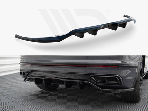 Volkswagen Tiguan R-Line Mk2 Facelift Rear Splitter (Vertical Bars) - Maxton Design