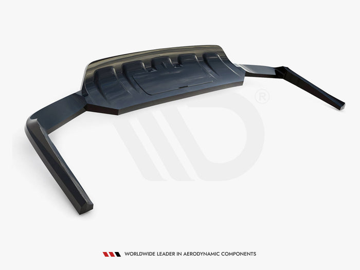 Audi Q7 Mk2 Central Rear Splitter (Vertical Bars) - Maxton Design