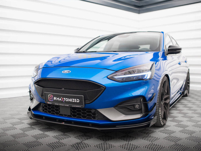 Maxton Design - Street PRO Front Splitter + Flaps Ford Focus ST / ST-Line Mk4
