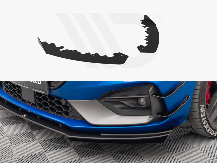 Maxton Design - FRONT SPLITTER FLAPS FORD FOCUS ST MK4 (2019-)