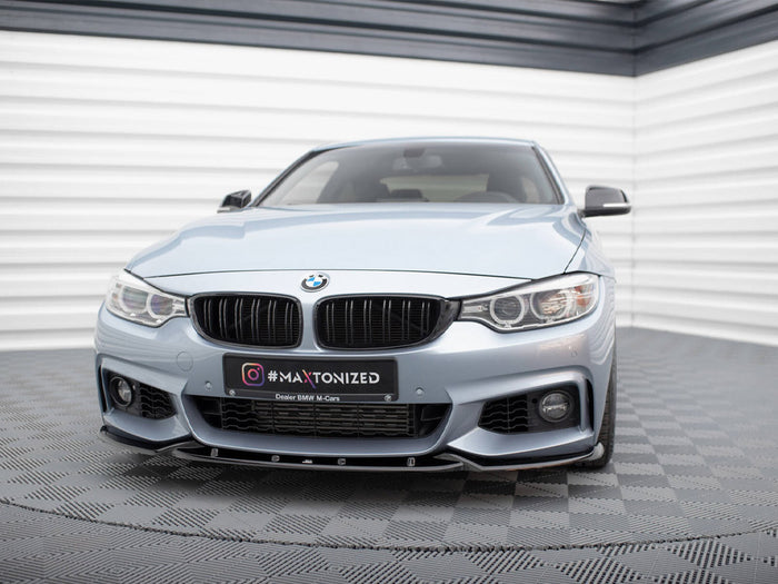 BMW 4 Coupe / Gran Coupe / Cabrio M-Pack F32 / F36 / F33 Front Splitter V.3 - Maxton Design