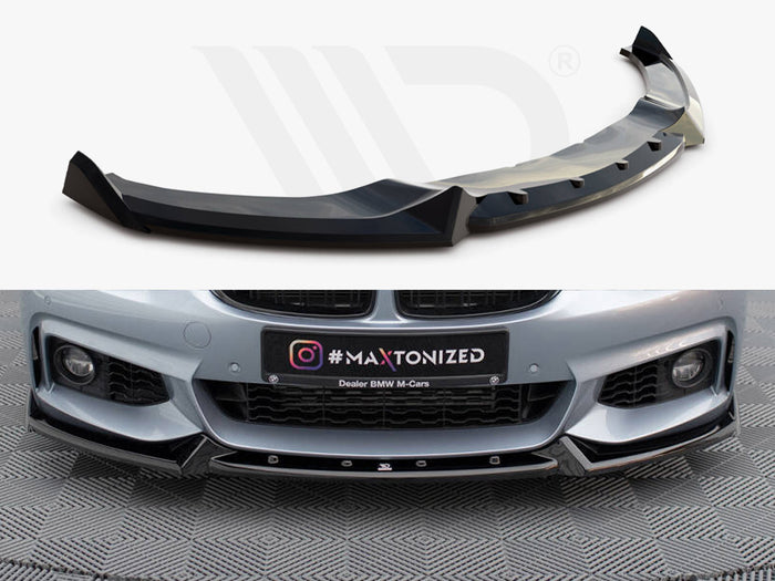 BMW 4 Coupe / Gran Coupe / Cabrio M-Pack F32 / F36 / F33 Front Splitter V.4 - Maxton Design