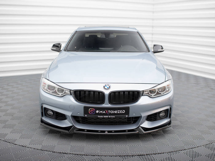BMW 4 Coupe / Gran Coupe / Cabrio M-Pack F32 / F36 / F33 Front Splitter V.4 - Maxton Design
