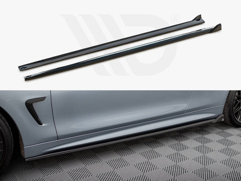 BMW 4 Coupe / Gran Coupe / Cabrio M-Pack F32 / F36 / F33 Side Skirts Diffusers V.2 - Maxton Design
