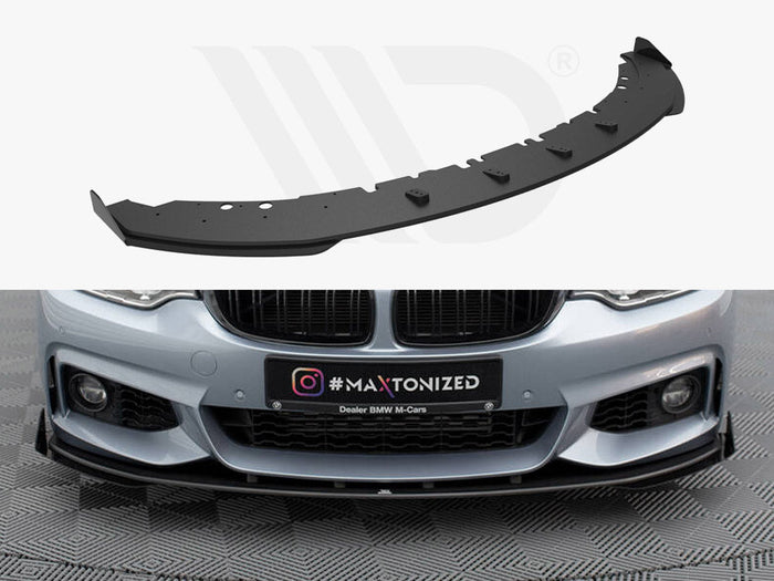 Maxton Design - STREET PRO FRONT SPLITTER + FLAPS BMW 4 COUPE / GRAN COUPE / CABRIO M-PACK F32 / F36 / F33