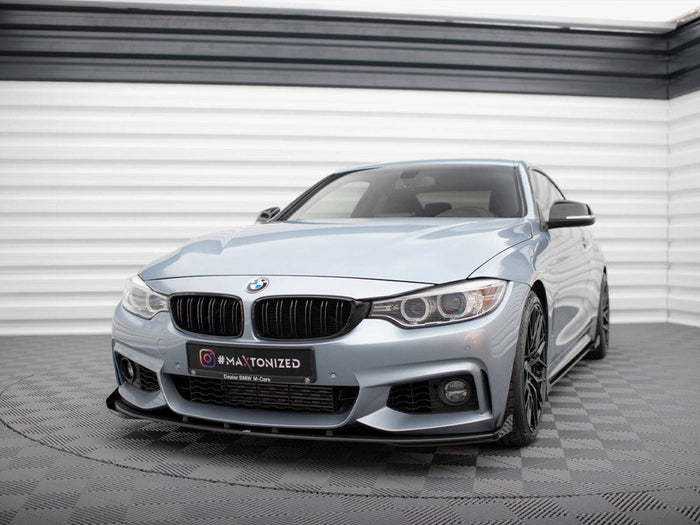Maxton Design - STREET PRO FRONT SPLITTER + FLAPS BMW 4 COUPE / GRAN COUPE / CABRIO M-PACK F32 / F36 / F33