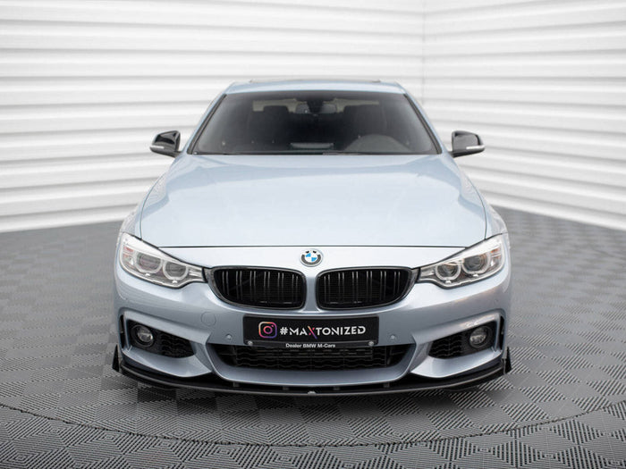 Maxton Design - STREET PRO FRONT SPLITTER + FLAPS BMW 4 COUPE / GRAN COUPE / CABRIO M-PACK F32 / F36 / F33