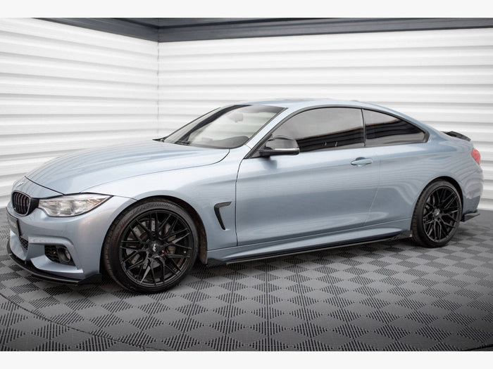 Maxton Design - STREET PRO SIDE SKIRTS DIFFUSERS + FLAPS BMW 4 COUPE / GRAN COUPE / CABRIO M-PACK F32 / F36 / F33