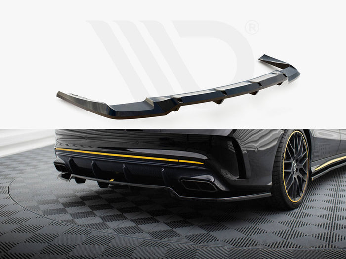 Mercedes-AMG CLA 45 C117 Facelift Rear Splitter (Vertical Bars) - Maxton Design
