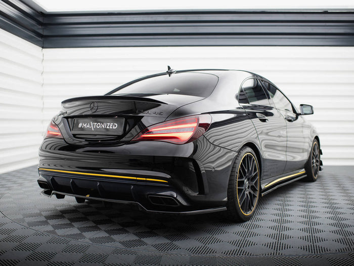 Mercedes-AMG CLA 45 C117 Facelift Rear Splitter (Vertical Bars) - Maxton Design