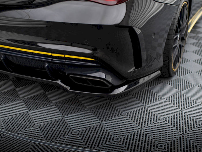 Mercedes-AMG CLA 45 C117 Facelift Rear Splitter (Vertical Bars) - Maxton Design