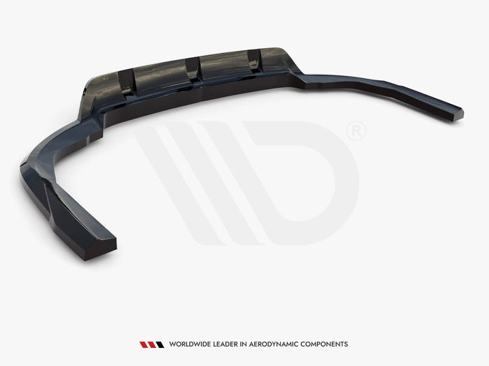 BMW X5 M-Pack G05 Facelift Central Rear Splitter (Vertical Bars) V.1 - Maxton Design