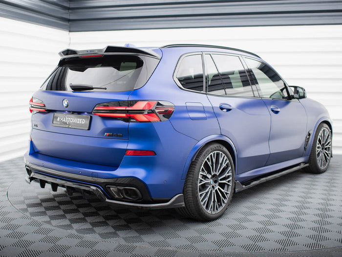 BMW X5 M-Pack G05 Facelift Central Rear Splitter (Vertical Bars) V.2 - Maxton Design
