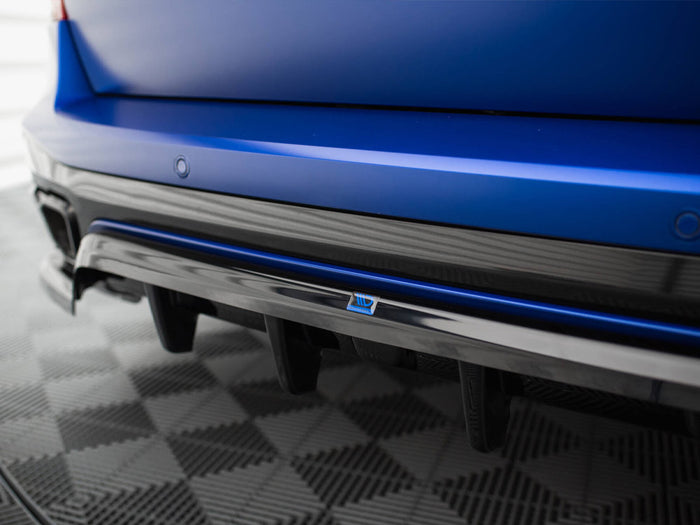 BMW X5 M-Pack G05 Facelift Central Rear Splitter (Vertical Bars) V.2 - Maxton Design