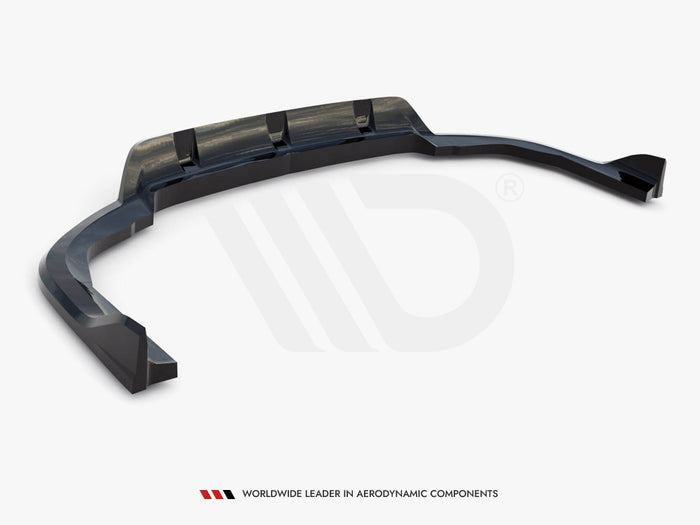 BMW X5 M-Pack G05 Facelift Central Rear Splitter (Vertical Bars) V.2 - Maxton Design