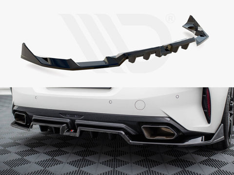 BMW Z4 M40i G29 Central Rear Splitter (Vertical Bars) - Maxton Design