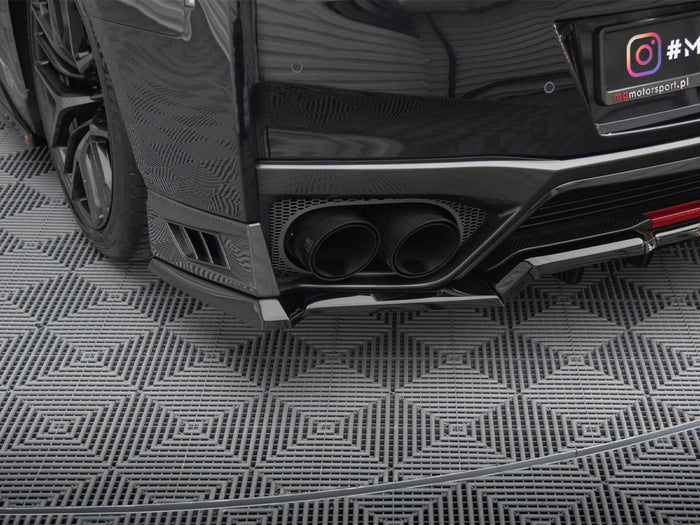 Nissan GTR R35 Facelift Rear Side Splitters - Maxton Design
