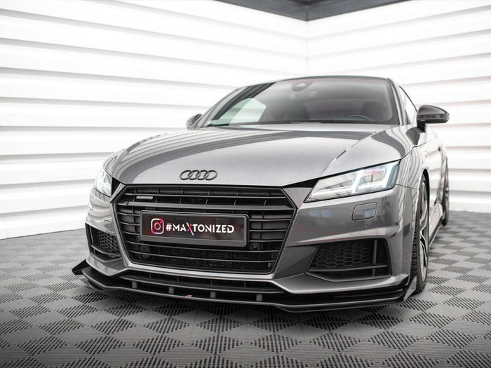 Maxton Design - STREET PRO FRONT SPLITTER + FLAPS AUDI TT S / S-LINE 8S