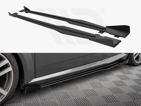 Maxton Design - STREET PRO SIDE SKIRTS DIFFUSERS + FLAPS AUDI TT S / S-LINE 8S