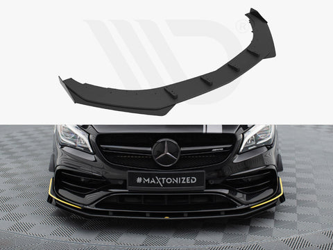 Maxton Design - STREET PRO FRONT SPLITTER + FLAPS MERCEDES-AMG CLA 45 AERO C117 FACELIFT