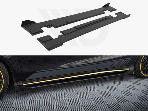Maxton Design - Street PRO Side Skirts Diffusers + Flaps Mercedes-AMG CLA 45 C117 Facelift
