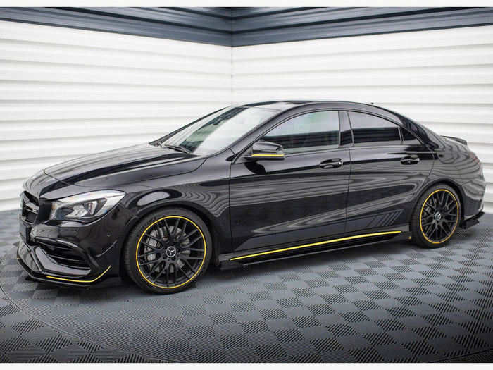 Maxton Design - Street PRO Side Skirts Diffusers + Flaps Mercedes-AMG CLA 45 C117 Facelift