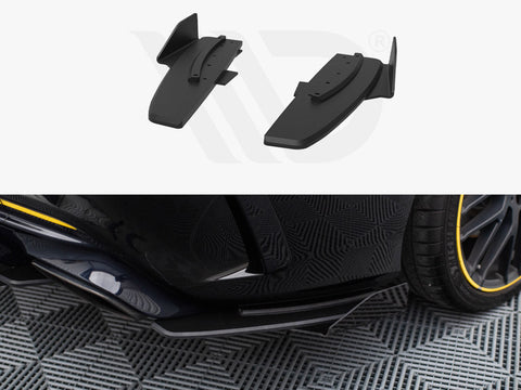 Maxton Design - Street Pro Rear Side Splitters + Flaps Mercedes-AMG CLA 45 C117 Facelift