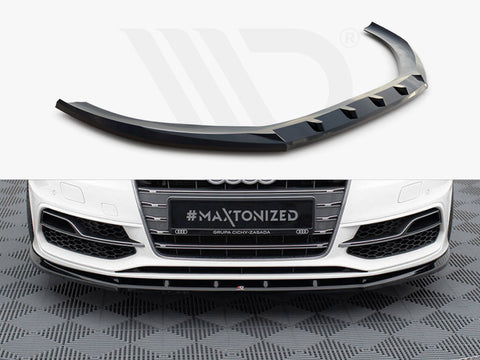 Audi S3 / A3 S-Line Sportback / Hatchback 8V Front Splitter V.1 - Maxton Design