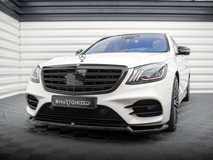 Front Splitter V.1 Mercedes-Benz S AMG-Line W222 Facelift - Maxton Design
