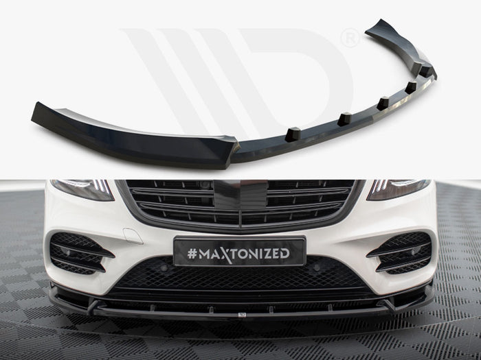 Front Splitter V.2 Mercedes-Benz S AMG-Line W222 Facelift - Maxton Design