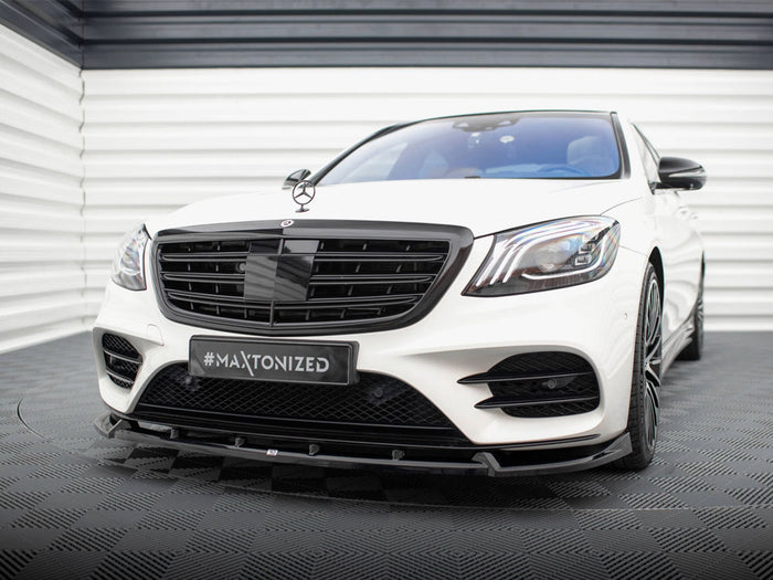 Front Splitter V.2 Mercedes-Benz S AMG-Line W222 Facelift - Maxton Design