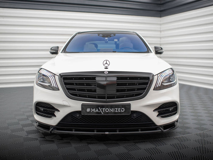 Front Splitter V.2 Mercedes-Benz S AMG-Line W222 Facelift - Maxton Design