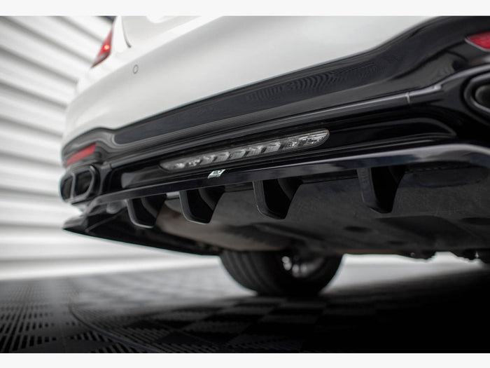 Rear Splitter (Vertical Bars) Mercedes-Benz S AMG-Line W222 Facelift - Maxton Design