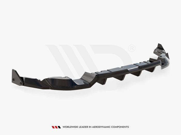 Maxton Design - Central Rear Splitter (Vertical Bars) V.1 + Flaps Toyota GR86 Mk1