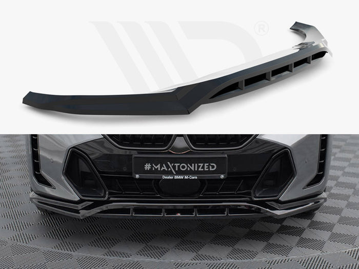 BMW X6 M-Pack G06 Facelift Front Splitter V.1 - Maxton Design