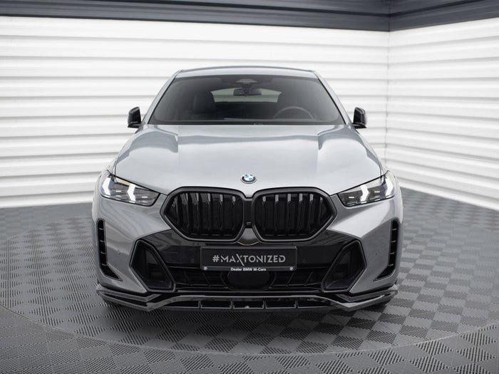 BMW X6 M-Pack G06 Facelift Front Splitter V.1 - Maxton Design